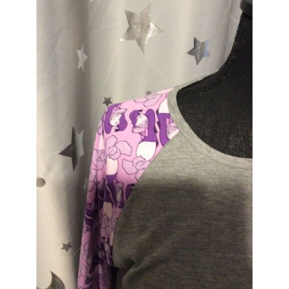 New NWT Disney Donald Duck T Shirt LuLaRoe Randy Small Purple - Picture 5 of 5